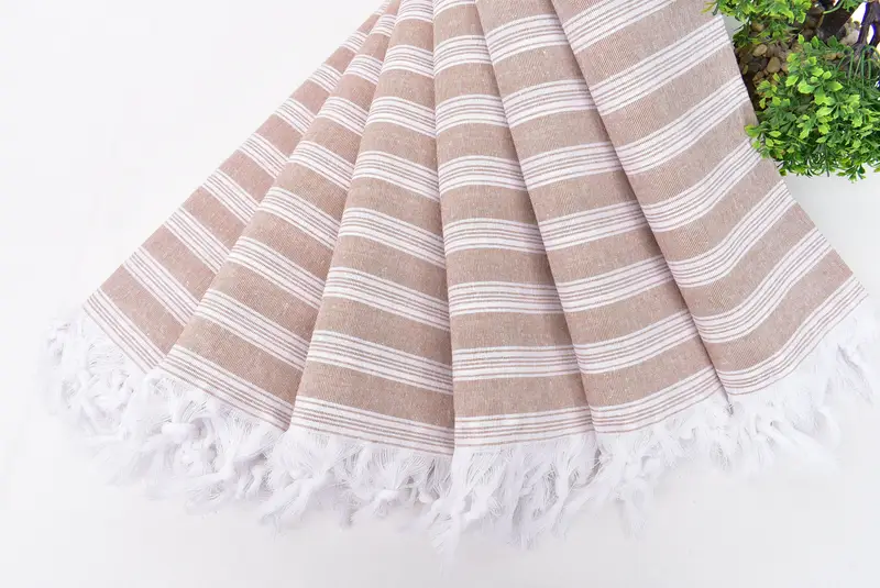 Luxury Turkish peshtemal beach towel, Bachelor Gifts, Summer Towel, Bridal Gifts, Home Decor Gifts, 70x40 Cotton Striped Towel, Personalized Gifts - 4