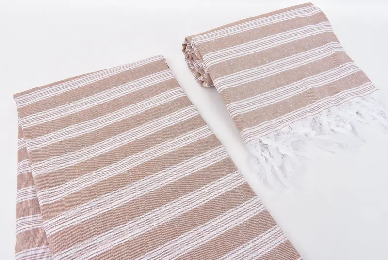 Luxury Turkish peshtemal beach towel, Bachelor Gifts, Summer Towel, Bridal Gifts, Home Decor Gifts, 70x40 Cotton Striped Towel, Personalized Gifts - 7