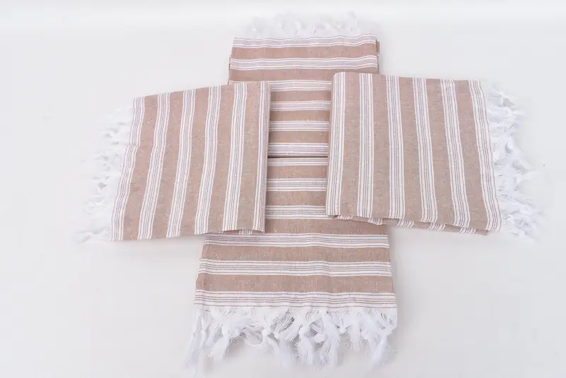 Luxury Turkish peshtemal beach towel, Bachelor Gifts, Summer Towel, Bridal Gifts, Home Decor Gifts, 70x40 Cotton Striped Towel, Personalized Gifts - 6