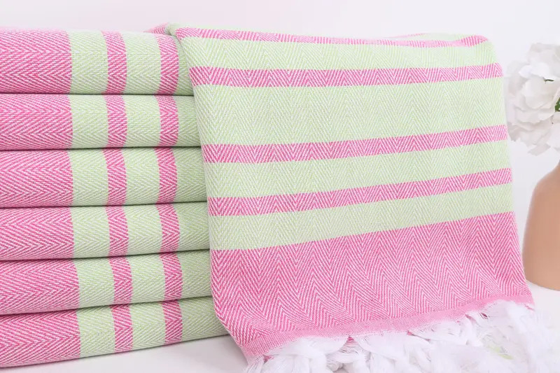 Wedding Shower Gift, Sand-free towel, Gym Towel, Best lightweight Turkish towel for travel USA, Custom Towel, 64x40 Cotton Chevron Towel, Thin towel - 2