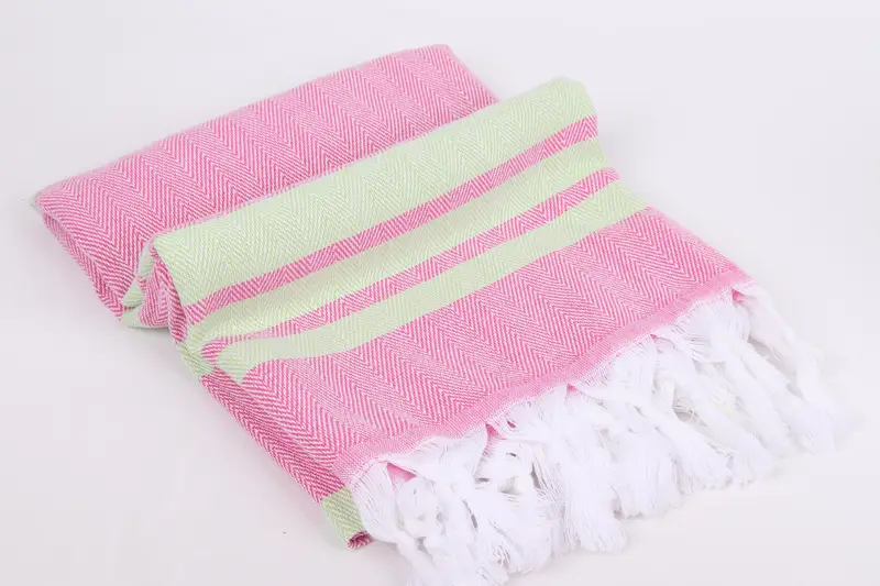 Wedding Shower Gift, Sand-free towel, Gym Towel, Best lightweight Turkish towel for travel USA, Custom Towel, 64x40 Cotton Chevron Towel, Thin towel - 6