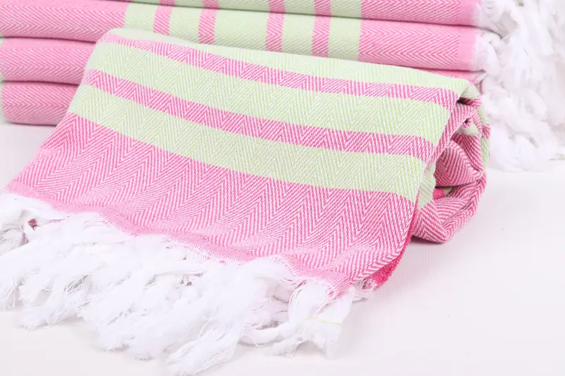 Wedding Shower Gift, Sand-free towel, Gym Towel, Best lightweight Turkish towel for travel USA, Custom Towel, 64x40 Cotton Chevron Towel, Thin towel - 4
