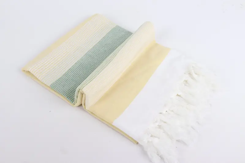 Antibacterial Turkish peshtemal towel, Home Decor Gifts, Grandma Gift, 68x40 Cotton Striped Towel, Absorbent Turkish towel, Turkish bath towel - 6