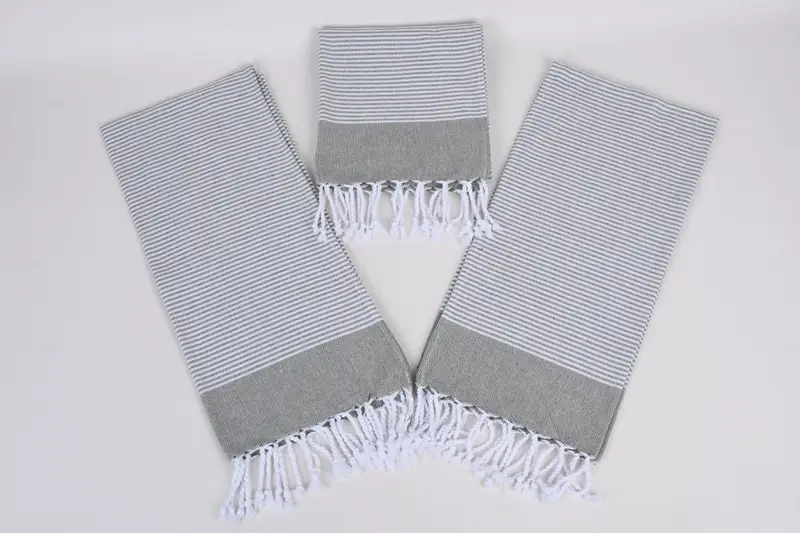 Ev Dekoru Havlu, Toplu Sipariş Havlu, Monogram Mutfak Havlu, 40x18 Pamuklu Çizgili Havlu, Nedime Hediyeleri, Nakış Havlu, Monogramlanmış El Havlusu - 6