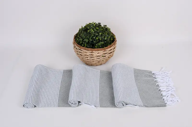 Ev Dekoru Havlu, Toplu Sipariş Havlu, Monogram Mutfak Havlu, 40x18 Pamuklu Çizgili Havlu, Nedime Hediyeleri, Nakış Havlu, Monogramlanmış El Havlusu - 8