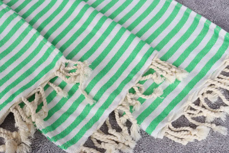 Home Gift, Bathroom Towels, Gift For Her, 40x18 Cotton Striped Towel, Travel Towel, Beach Wedding Favor, Kitchen Towel, Monogrammed Hand Towel - 5