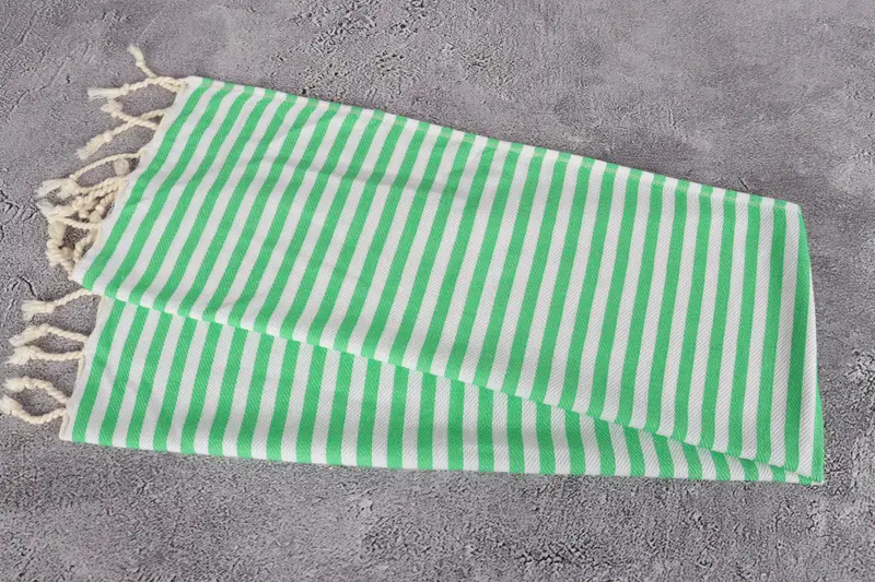 Home Gift, Bathroom Towels, Gift For Her, 40x18 Cotton Striped Towel, Travel Towel, Beach Wedding Favor, Kitchen Towel, Monogrammed Hand Towel - 6