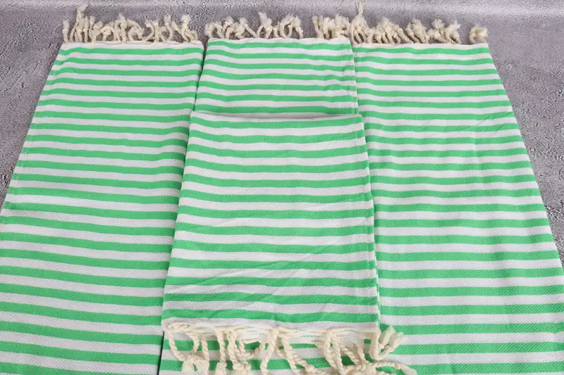 Home Gift, Bathroom Towels, Gift For Her, 40x18 Cotton Striped Towel, Travel Towel, Beach Wedding Favor, Kitchen Towel, Monogrammed Hand Towel - 4