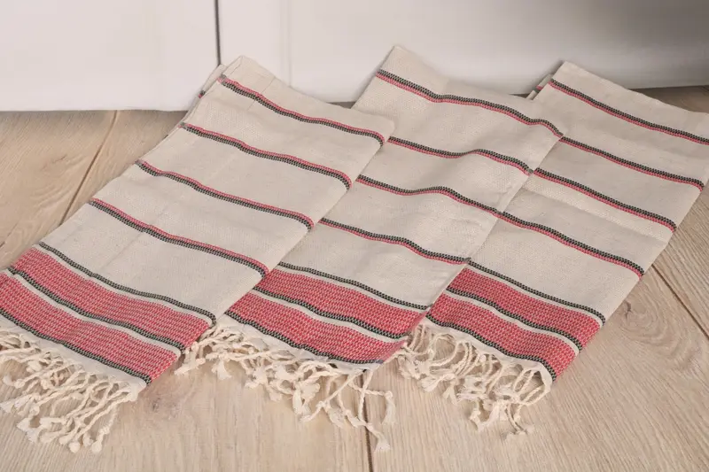 Gelin duş lehine, bekarlığa veda partileri, kişiselleştirilmiş hediye, monogram el havlu, adlı havlu, 40x20 keten çizgili havlu, küçük banyo havlu - 6