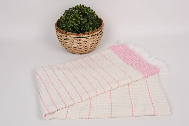Spa Gift Towel, Quick-dry travel peshtemal towel, Thin towel, Yoga Towel, Custom Gift, Wedding Shower Gift, 70x40 Cotton Waffle Towel, Organic towel - 4