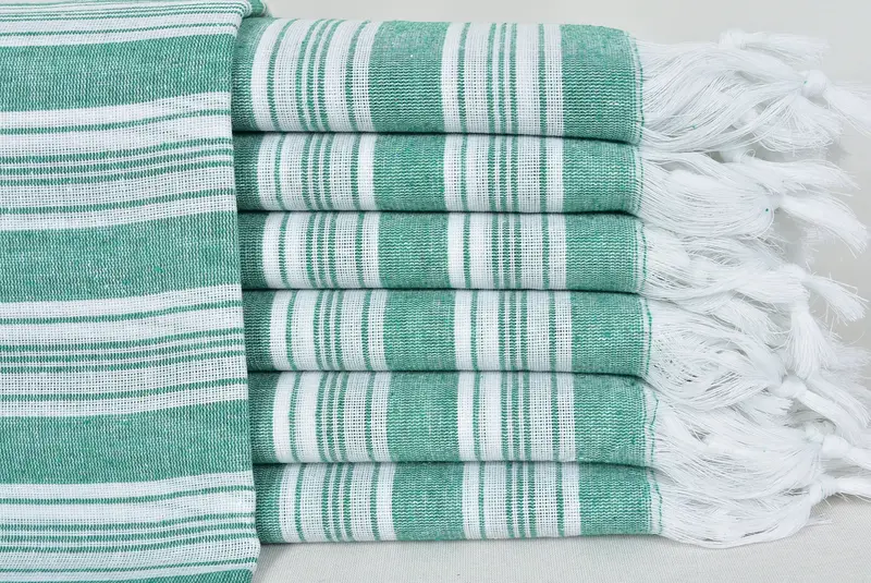 Turkish Bath Towel USA, 70x40 Cotton Striped Towel, Sand-free towel, Bridal Shower Favor, Best Beach Towel, Organic towel, Beach Size Towel - 1
