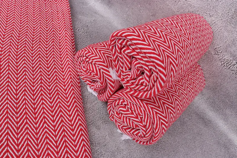 Quick-Dry Beach Towel, Bridal Gifts, Home Decor Gifts, Gifts For Him, 68x40 Cotton Zig zag Towel, Handmade Turkish bath towel for summer vacation - 8