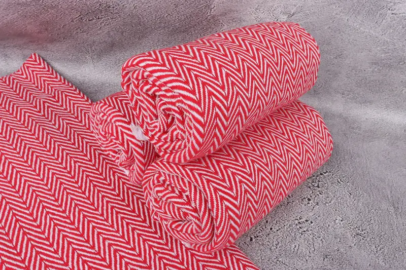 Quick-Dry Beach Towel, Bridal Gifts, Home Decor Gifts, Gifts For Him, 68x40 Cotton Zig zag Towel, Handmade Turkish bath towel for summer vacation - 7