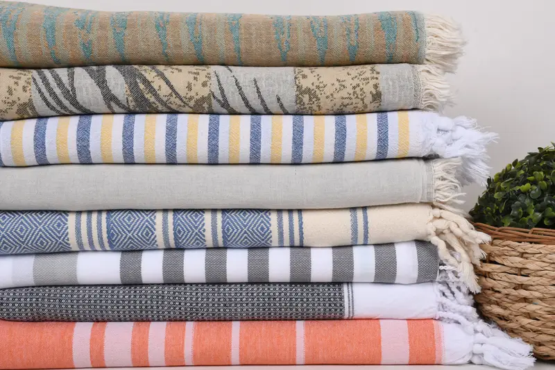 Gift For Wedding Day, 70x40 Cotton Set of 8 Towel, Personalized Bridesmaid Gift, Family Gift, Monogram Beach Towel, Monogrammed Beach Towel - 2