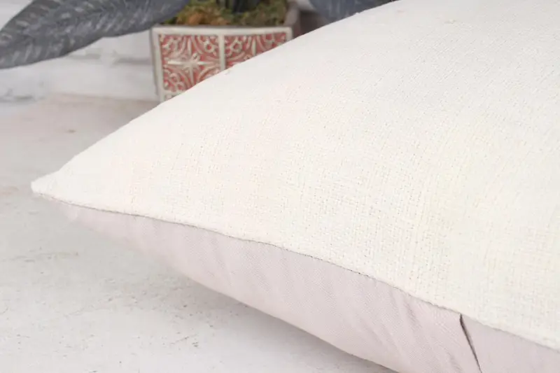 Pillow Sham, Seat Cushion Case, 18x18 White Pillow, Yoga Cushion, Boho Pillow, Turkish Bench Pillow Case, Gift Pillow, Boho Pillow Sham Cover - 7