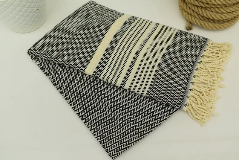 Bachelorette Party Items, Turkish towel, 70x40 Cotton Striped Towel, Quick-dry towel, Organic Turkish towel, Custom Name Towel, Bridesmaid Favors - 3
