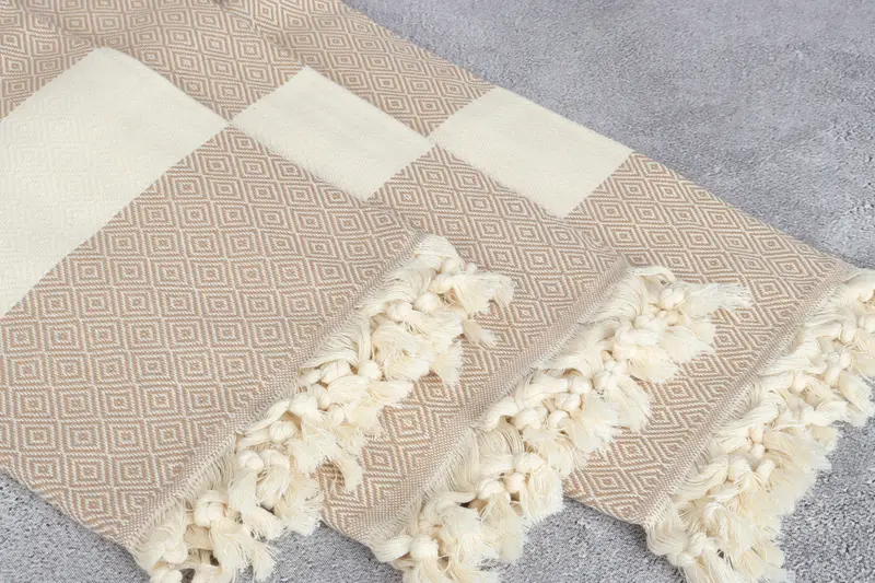 Scarf Towel, Summer Gift Ideas, Traditional Turkish peshtemal for hammam, Best Beach Towel, Gift For Him, Sand-free towel, Wedding Gift For Bride - 5