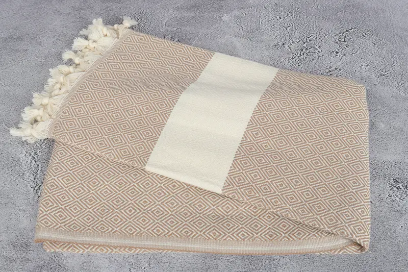 Scarf Towel, Summer Gift Ideas, Traditional Turkish peshtemal for hammam, Best Beach Towel, Gift For Him, Sand-free towel, Wedding Gift For Bride - 6