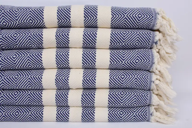 Kitchen Towel, Summer Gift, 32x20 Cotton Diamond Towel, Guest Towel, Beach Wedding Favor, Wedding Gift, Bathroom Towels, Boyfriend Christmas Gift - 3