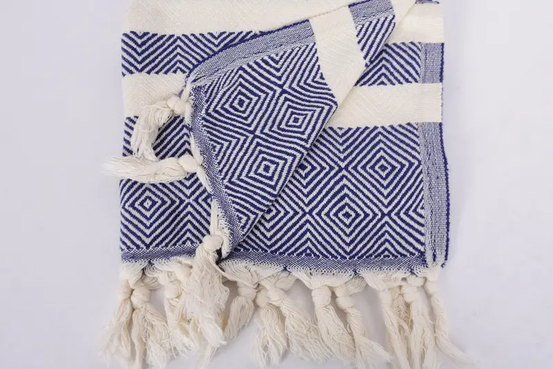 Kitchen Towel, Summer Gift, 32x20 Cotton Diamond Towel, Guest Towel, Beach Wedding Favor, Wedding Gift, Bathroom Towels, Boyfriend Christmas Gift - 8
