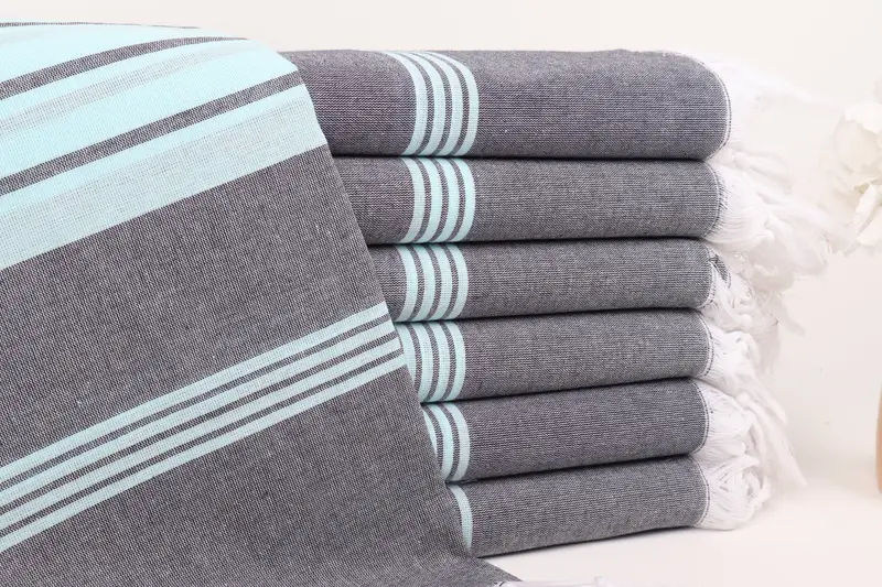 68x36 Cotton Striped Towel, Cotton towel, Custom Turkish Towel, Towel With Name, Sand-resistant towel, Gift For Her, Merry Christmas Gifts - 1