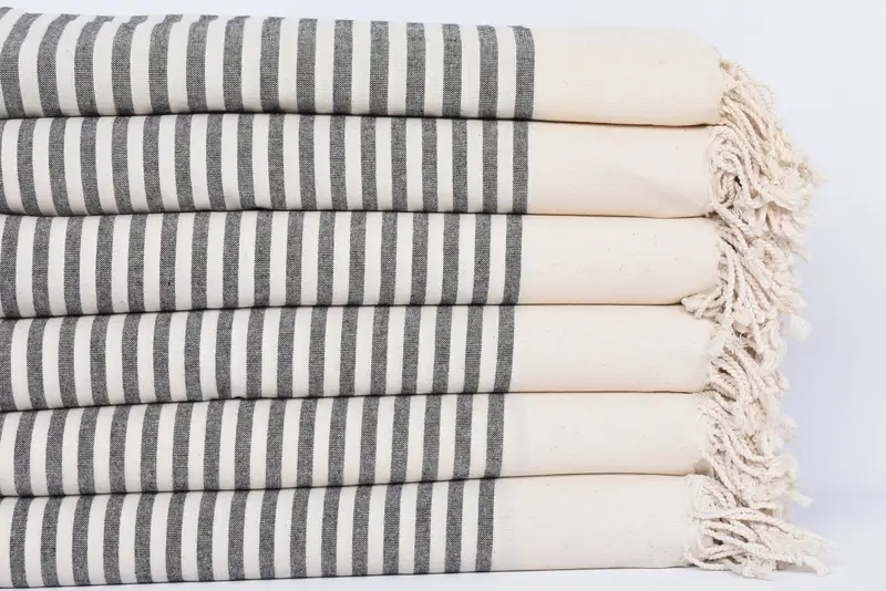 70x40 Cotton Striped Towel, Bridesmaid Gifts, Monogrammed Beach Towel, Maid Of Honor Gift, Personalized Turkish Beach Towel, Thin towel, Scarf Towel - 3
