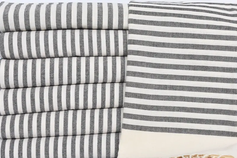 70x40 Cotton Striped Towel, Bridesmaid Gifts, Monogrammed Beach Towel, Maid Of Honor Gift, Personalized Turkish Beach Towel, Thin towel, Scarf Towel - 2
