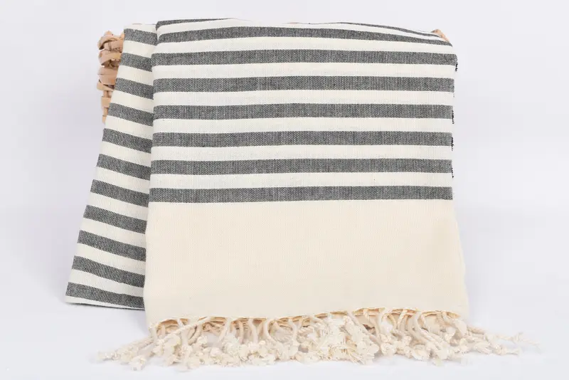 70x40 Cotton Striped Towel, Bridesmaid Gifts, Monogrammed Beach Towel, Maid Of Honor Gift, Personalized Turkish Beach Towel, Thin towel, Scarf Towel - 5