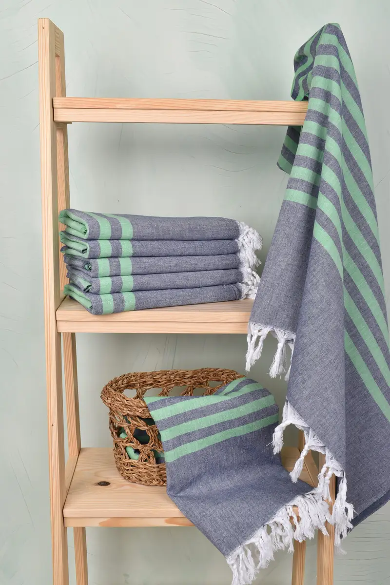 Brautjungfern Geschenktuch, 70x36 Baumwollstreifenhandtuch, Geschenk für ihn, Hauswärmungsgeschenk, Reisetuch, benutzerdefinierte Strandtücher, Sommertuch, Baby -Jungen Geschenk - 3