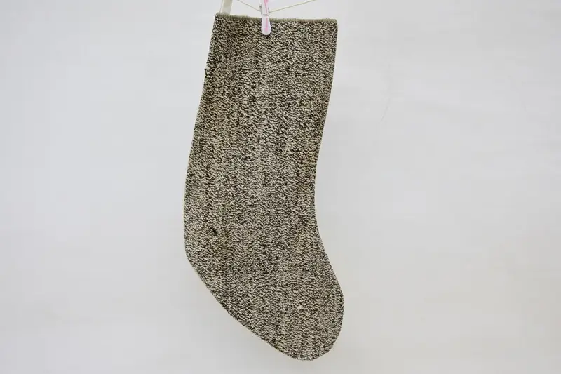 Kahverengi ve Bej Noel Süsleri Çorabı, 15.7 İnç Şenlik Çorabı