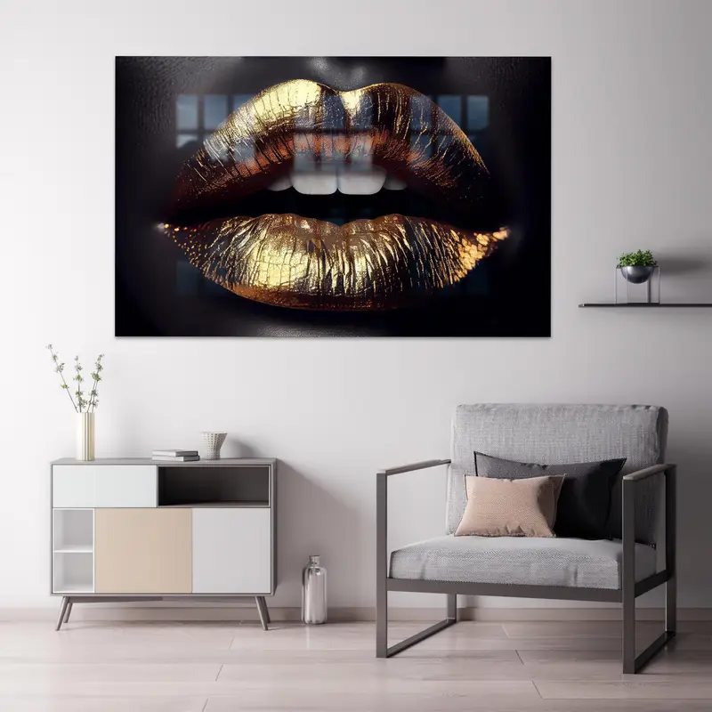 Zarif Altın Baskılı Cam: Güzellik Merkezleri için Modern Zarafet