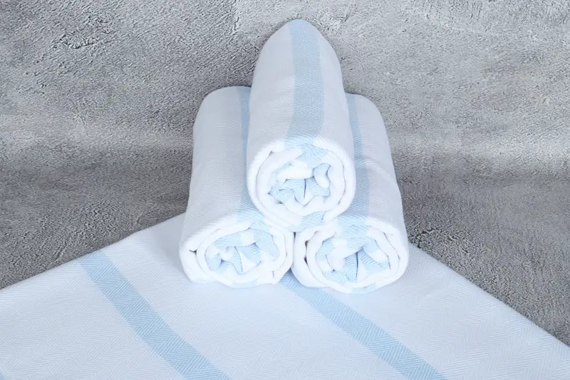 Absorbent Turkish towel, 68x36 Cotton Chevron Towel, Baby Boy Gift, Quick-dry travel peshtemal towel, Best Beach Towel, Custom Wedding Gift - 7