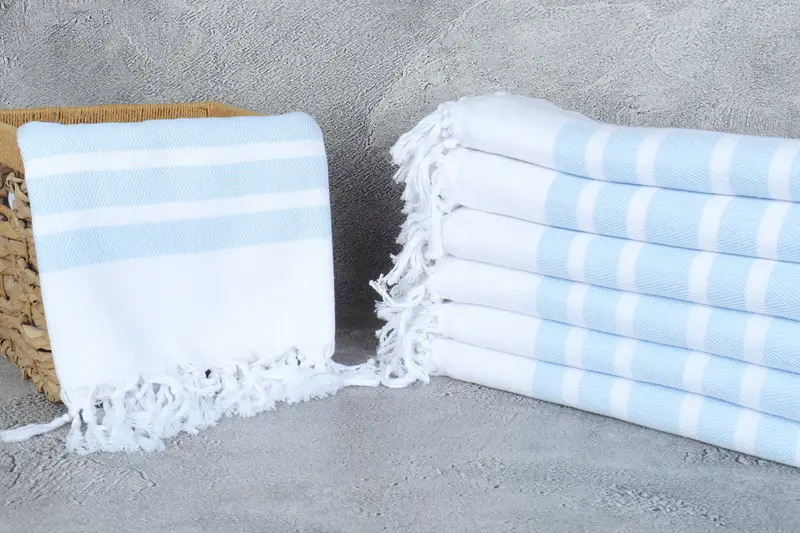 Absorbent Turkish towel, 68x36 Cotton Chevron Towel, Baby Boy Gift, Quick-dry travel peshtemal towel, Best Beach Towel, Custom Wedding Gift - 3