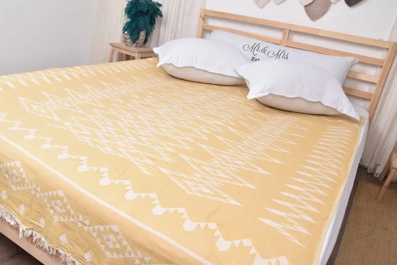 Personalized Wedding Gift, Best Wedding Gift, Tablecloth, Bachelorette Gifts, 70x60 Cotton Geometric Towel, Christmas Tablecloth, Throw Blanket - 8
