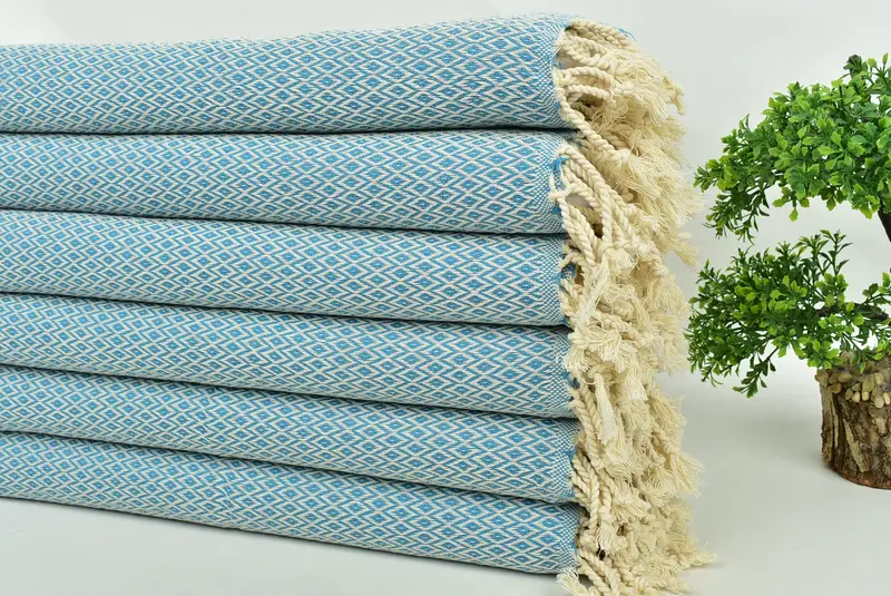 Turkish Hand Towel, Bathroom Towel, Guest Towel, 40x20 Cotton Diamond Towel, Gift For The Home Decor, Monogram Kitchen Towel, Bathroom Towels - 3