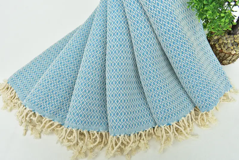 Turkish Hand Towel, Bathroom Towel, Guest Towel, 40x20 Cotton Diamond Towel, Gift For The Home Decor, Monogram Kitchen Towel, Bathroom Towels - 4