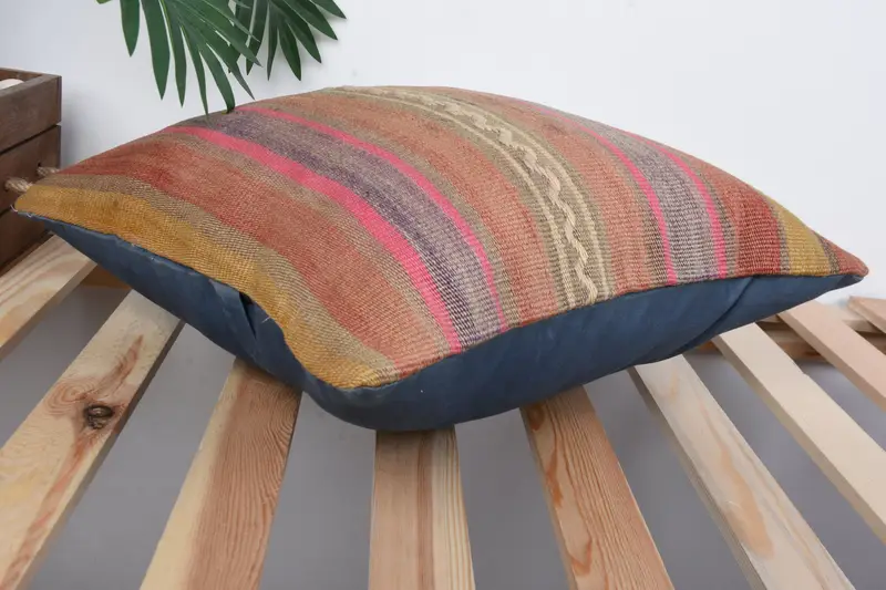 Seat Pillow Case, 16x16 Red Cushion Case, Antique Pillows, Outdoor Throw Cushion Cover, Home Decor Pillow, Kilim Cushion Sham, Cushion Cover - 6