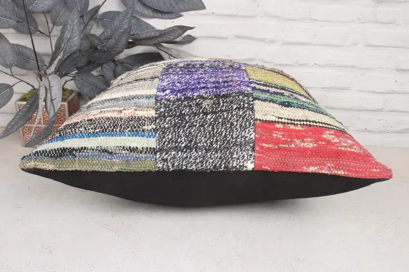 Armchair Pillow, 20x20 Purple Cushion, Vintage Pillow, Kilim Cushion Sham, Bohemian Cushion Cushion, Cushion Case, Gift Pillow - 5