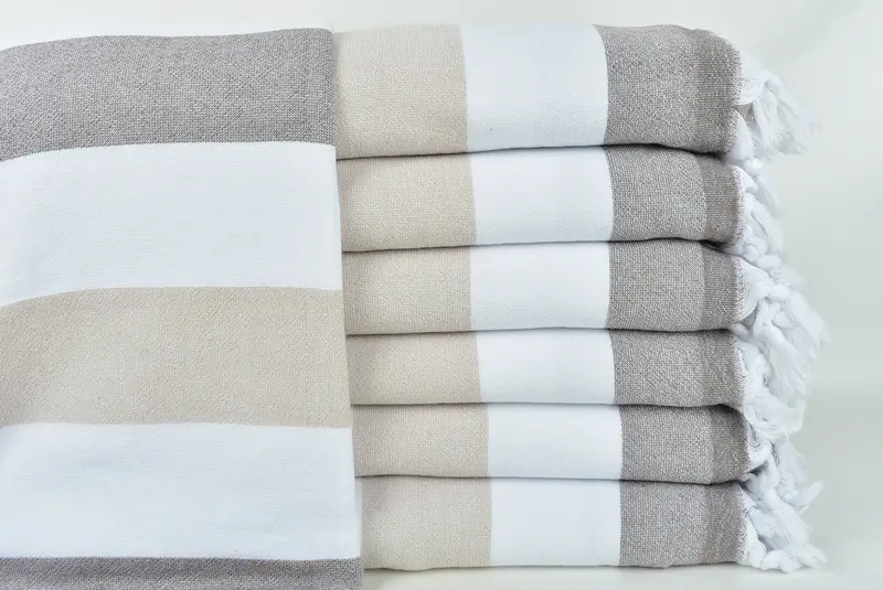 Travel towel, 64x36 Cotton Striped Terry Towel, Monogram Turkish Bath Towel, Custom Wedding Gift, Organic towel, Unique Gift, Spa Towel - 1
