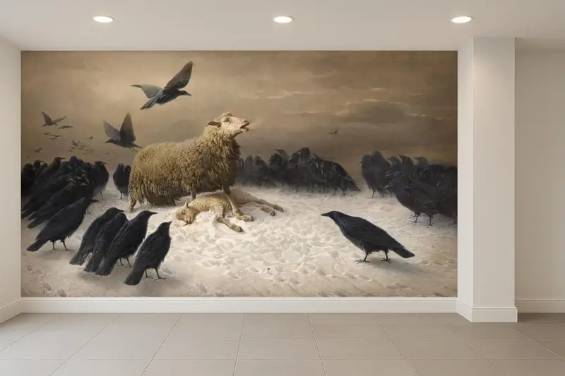 Elegante bedruckte Tapete: August Friedrichs künstlerische Vision