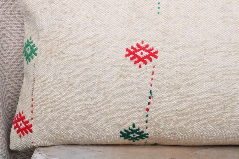 12x36 Red Cushion Case, Cushion Case, Vintage Kilim Pillow, Art Deco Pillow, Handmade Kilim Cushion, Interior Designer Pillow, Sofa Pillow Cover - 3