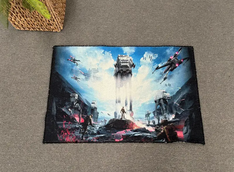 エレガントなスターウォーズインペリアルウォーカープリントラグ子供部屋用