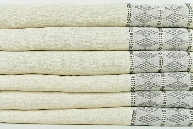 First Wedding Anniversary Gift, Turkish Bedspread, Turkish Blanket, Wedding Favors, Gifts For Him, 100x88 Linen Kilim Design Towel, Custom Blanket - 2