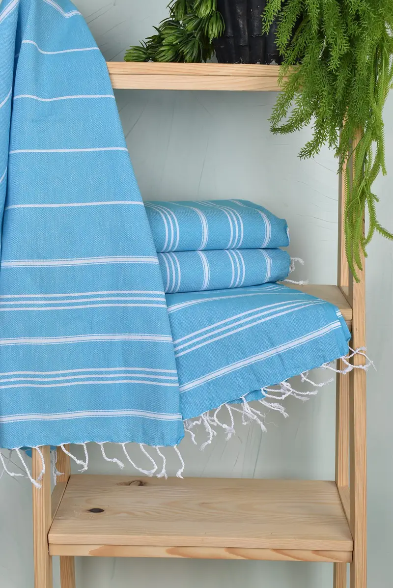 Small Bath Towels, Turkish Hand Towel, Monogram Towels, Bridal Shower Favors, Wedding Favors, Spa Towel, Bachelor Gift, 40x24 Cotton Striped Towel - 6