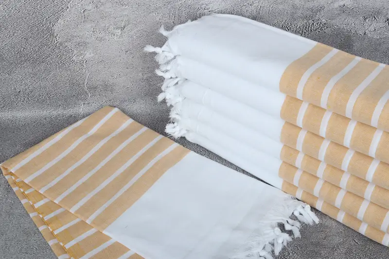 Soft and absorbent Turkish towel, 70x40 Cotton Striped Towel, Monogram Turkish Towel, Bachelor Gift, Turkish hand towel, Embroidered Towel - 2