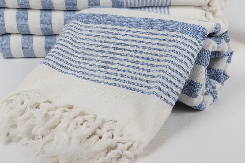 Bridal Shower Gifts, Best Beach Towel, Beach Size Towel, Friends Beach Towel, Thin towel, 68x40 Cotton Striped Terry Towel, Wedding Gift - 4