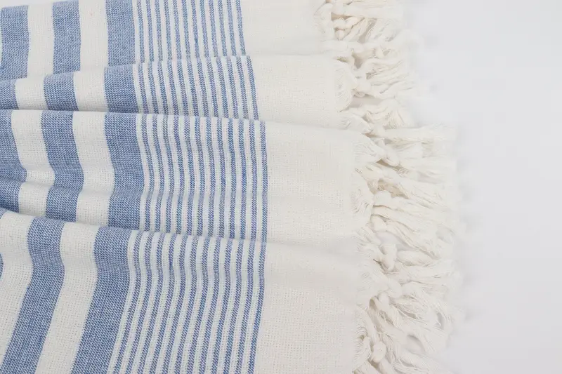 Bridal Shower Gifts, Best Beach Towel, Beach Size Towel, Friends Beach Towel, Thin towel, 68x40 Cotton Striped Terry Towel, Wedding Gift - 8