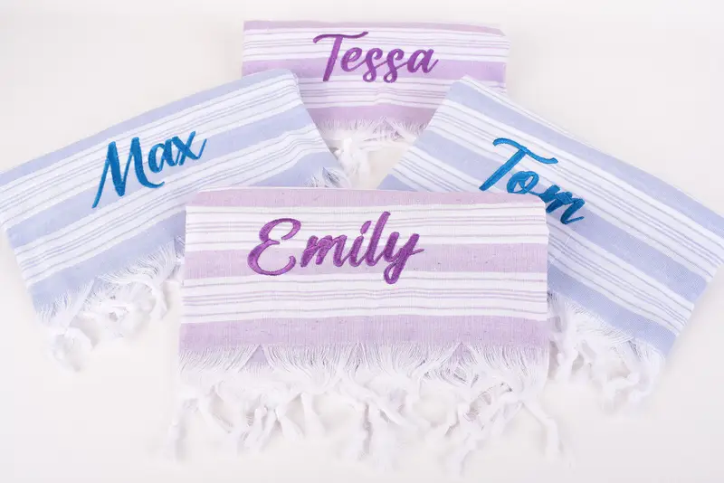 70x40 Cotton Striped Towel, Lightweight Turkish towel, Bachelorette Party Favor, Monogram Turkish Towel, Quick-dry towel, Custom Bath Towel