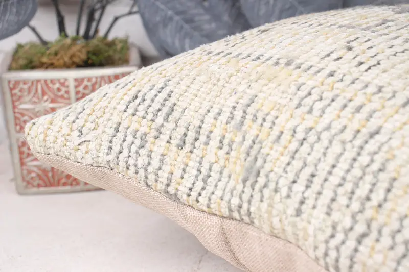 Aesthetic Cushion Case, Pillow for Couch, Pet Cushion Case, 14x14 Beige Pillow, Boho Chic Pillow Sham, Kilim Pillow Cover, Antique Pillows, Cushion - 7