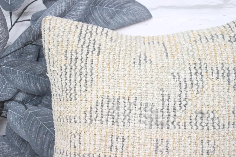 Aesthetic Cushion Case, Pillow for Couch, Pet Cushion Case, 14x14 Beige Pillow, Boho Chic Pillow Sham, Kilim Pillow Cover, Antique Pillows, Cushion - 2